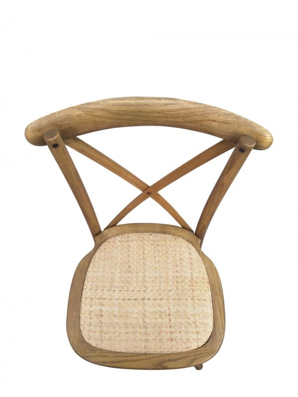 chaise vue de haut en bois