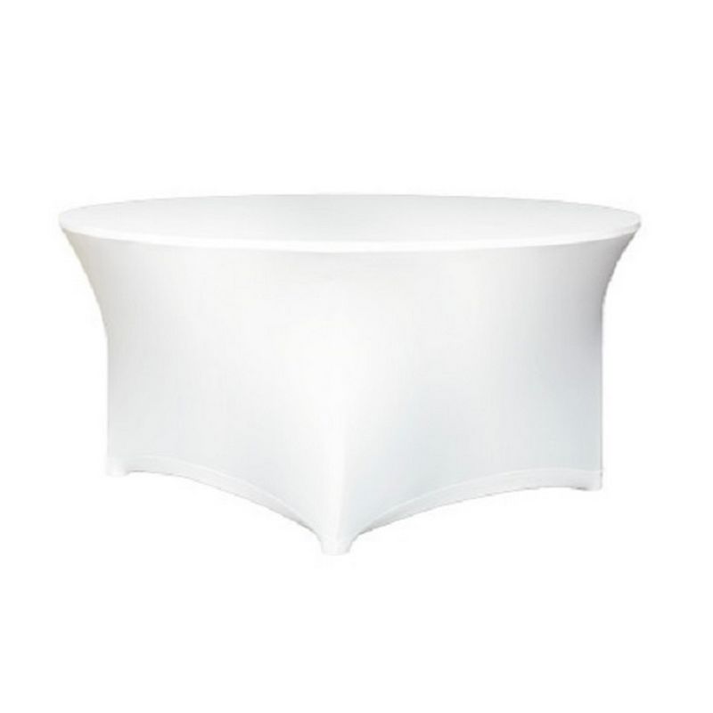 Housse de table lycra blanc