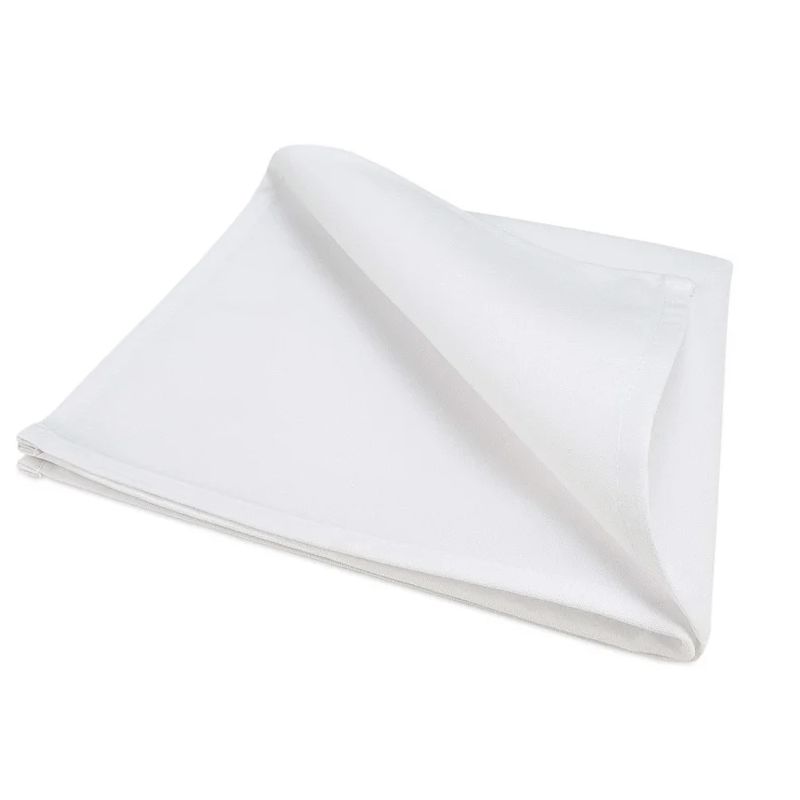 serviette de table blanche