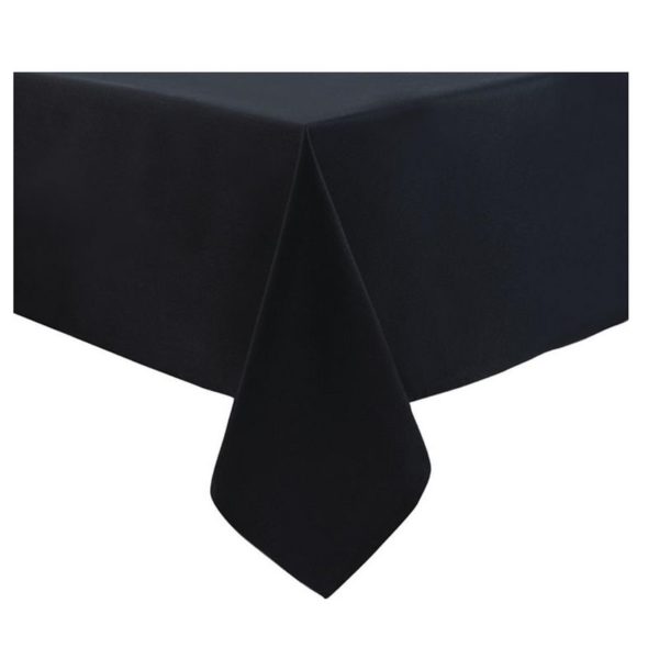 Nappe noire carrée 135 cm - Loc'Housses