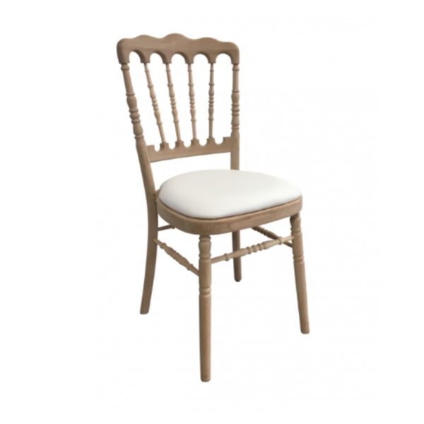 location chaise napoléon 3 en bois brut