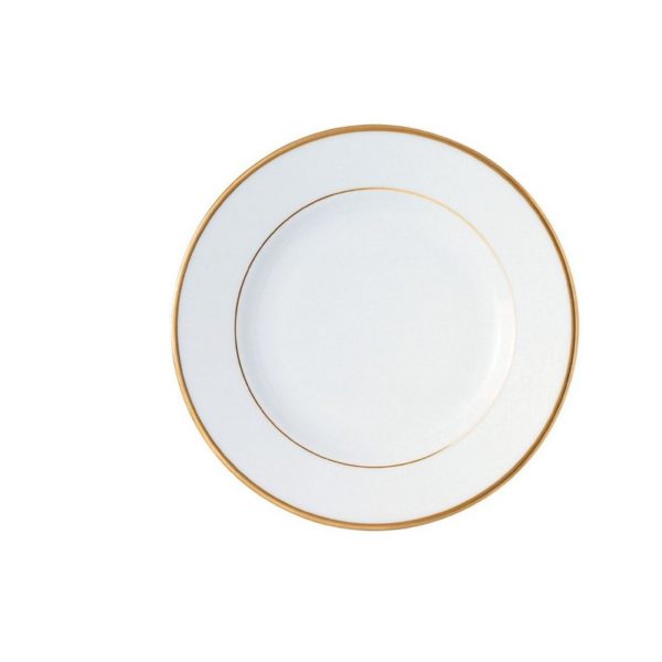 Assiette ronde bordure dorée ø22,5 cm