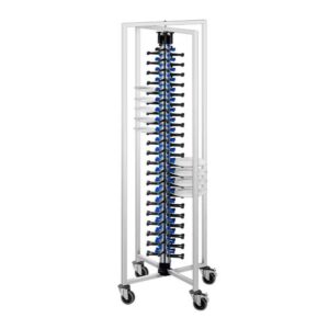 Empileur d'assiettes sur roulette