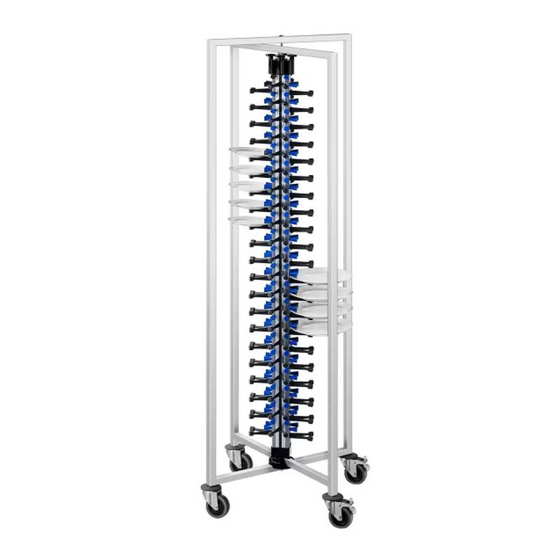 Empileur d'assiettes sur roulette