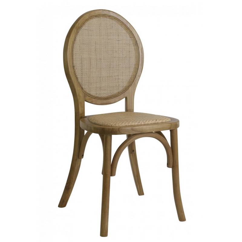 chaise medaillon champêtre